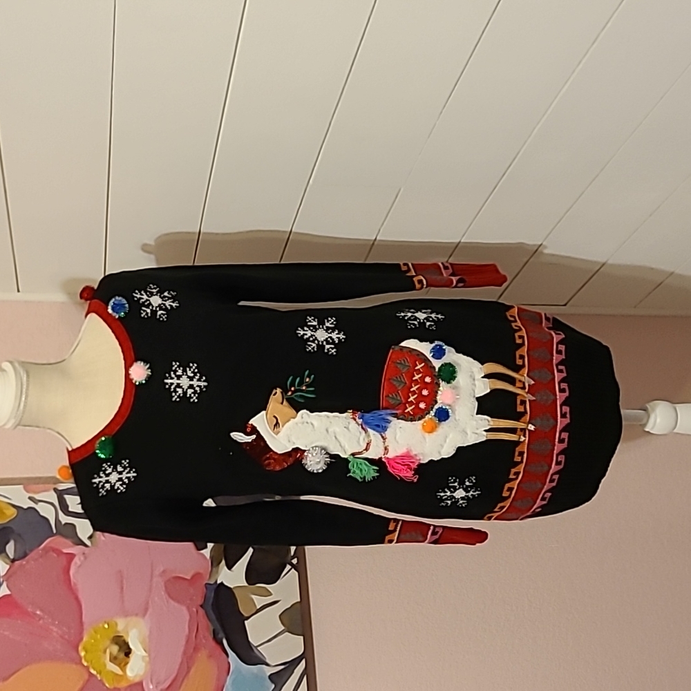 Christmas llama dress